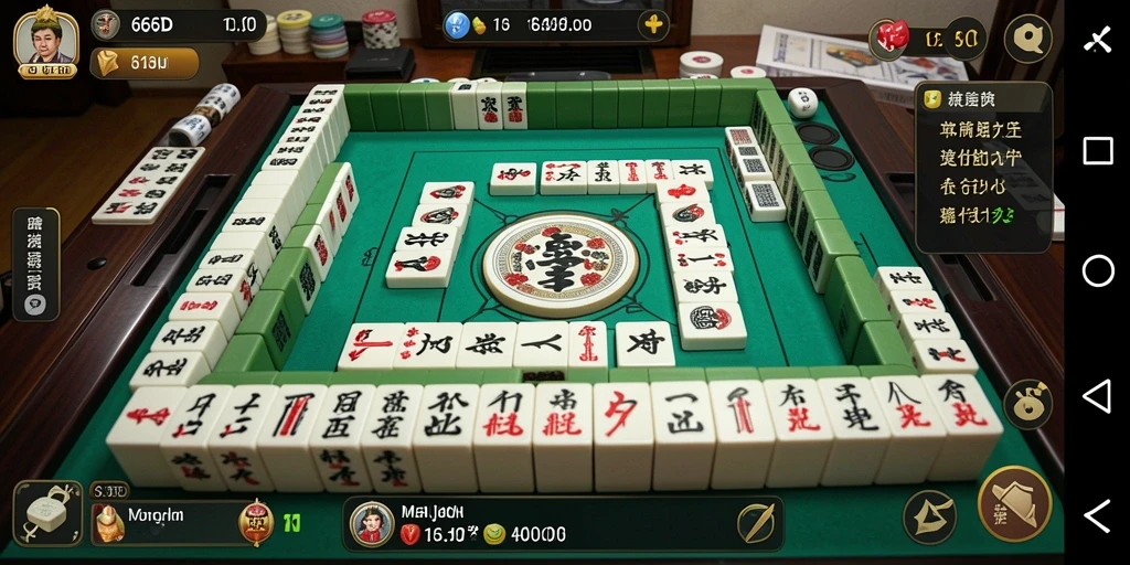Tampilan gameplay Mahjong yang menarik di 66D