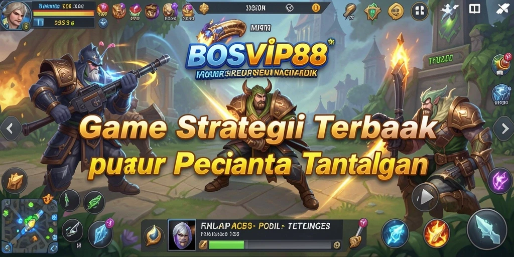 Screenshot gameplay menunjukkan strategi mendalam dalam BOSVIP88.