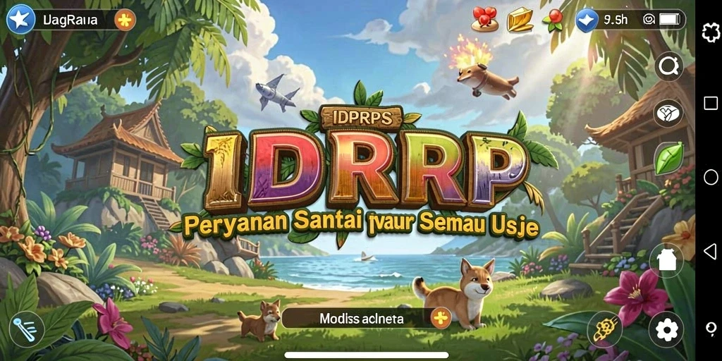 Tampilan game IDRRP yang penuh warna dan menyenangkan.