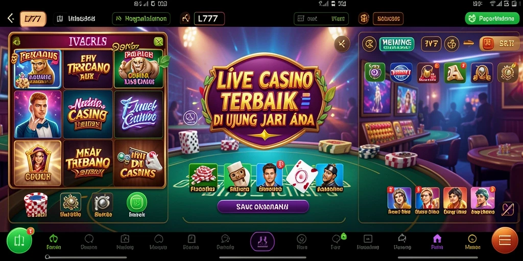 Tampilan gameplay L777 yang mengasyikkan dan interaktif dalam Live Casino.