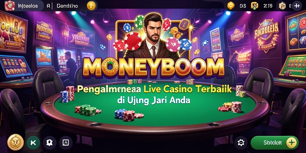 Screenshot aksi seru dalam permainan Live Casino MONEYBOOM.