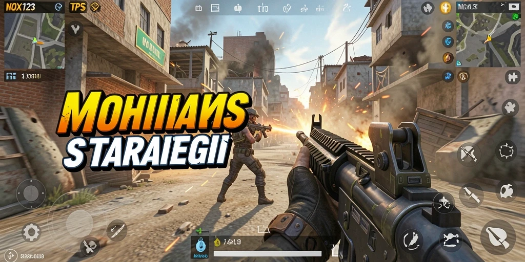 Screenshot gameplay NOX123 menampilkan aksi seru dalam pertempuran TPS.
