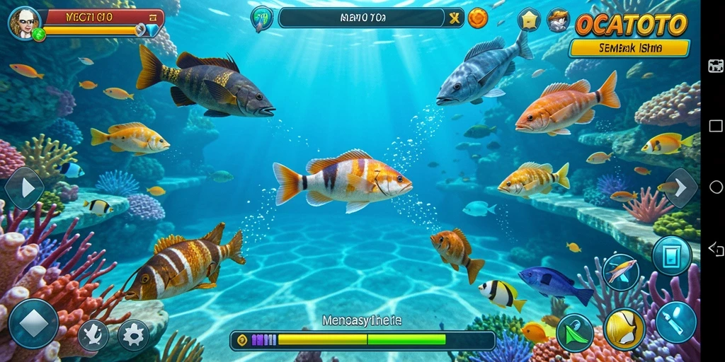 Tangkapan layar yang menunjukkan gameplay seru dalam OCATOTO.