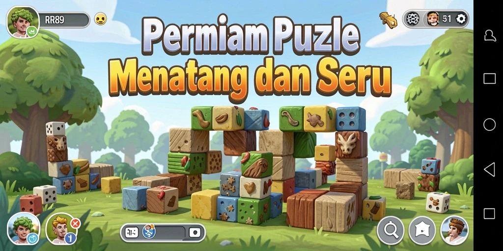 Gameplay menarik RR89 dengan berbagai tantangan Puzzle yang seru.