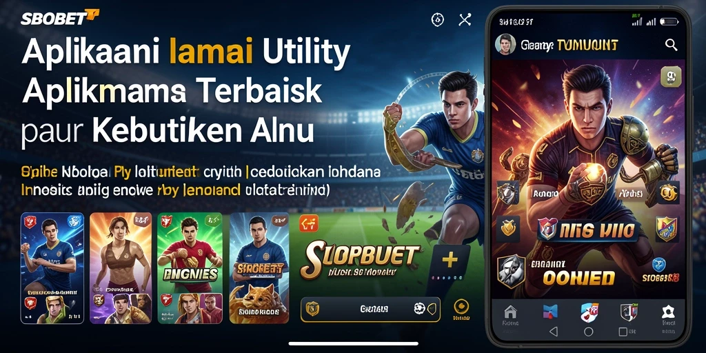 Tampilan screenshot utama SBOBET yang menunjukkan fitur-fitur Utility.
