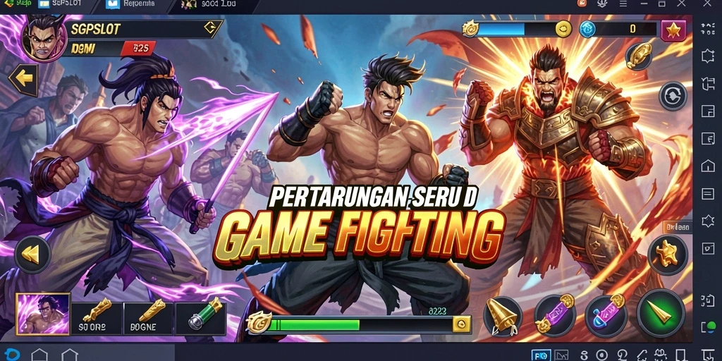 Screenshot gameplay SGPSLOT yang menampilkan aksi pertarungan seru.