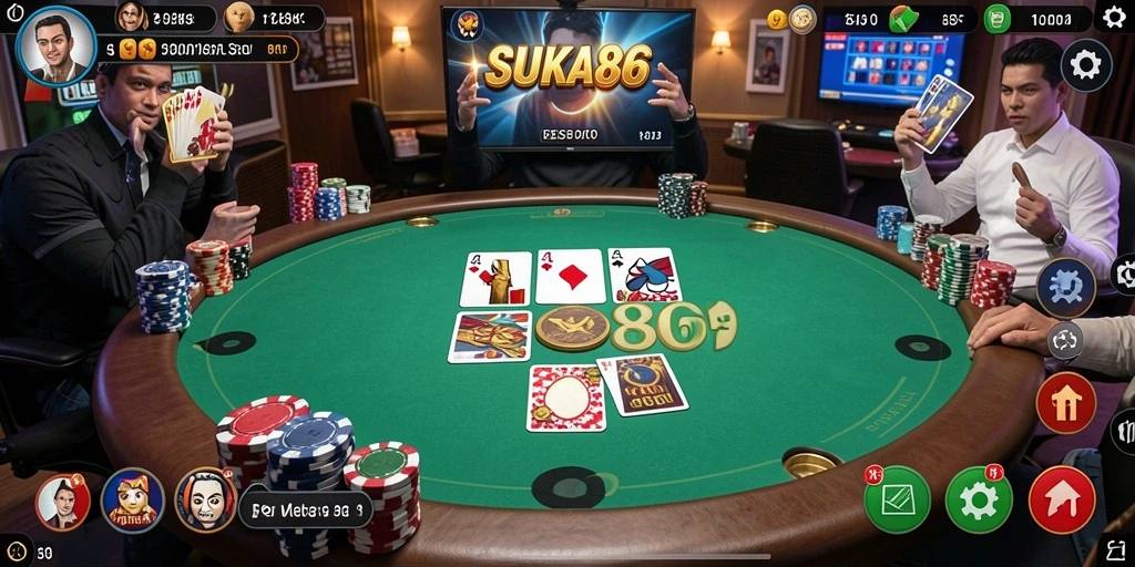Gameplay Poker yang seru dan interaktif di SUKA86.