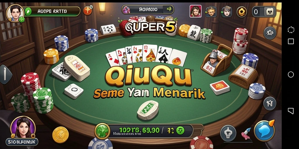 Tangkapan layar gameplay QiuQiu SUPER5 yang menarik.