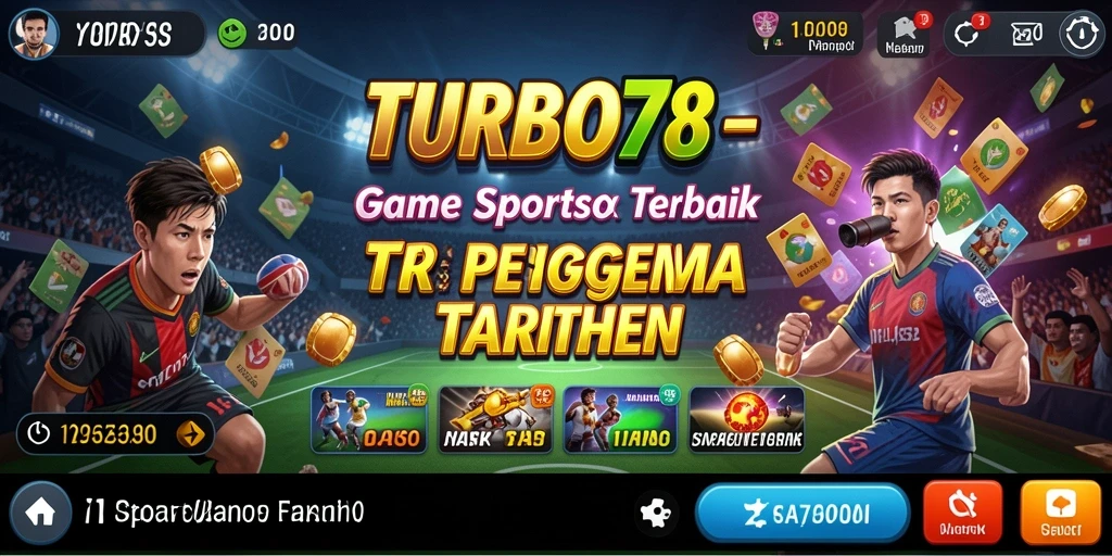 Tampilan antarmuka sederhana dan interaktif dari TURBO78 saat bermain Sportsbook.