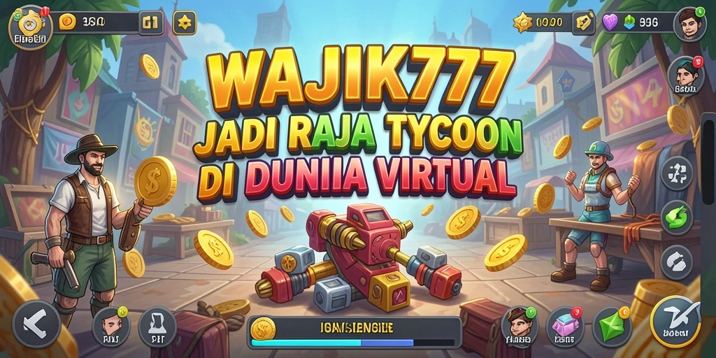 Tampilan gameplay menarik dari WAJIK777 yang menggambarkan dunia Tycoon.