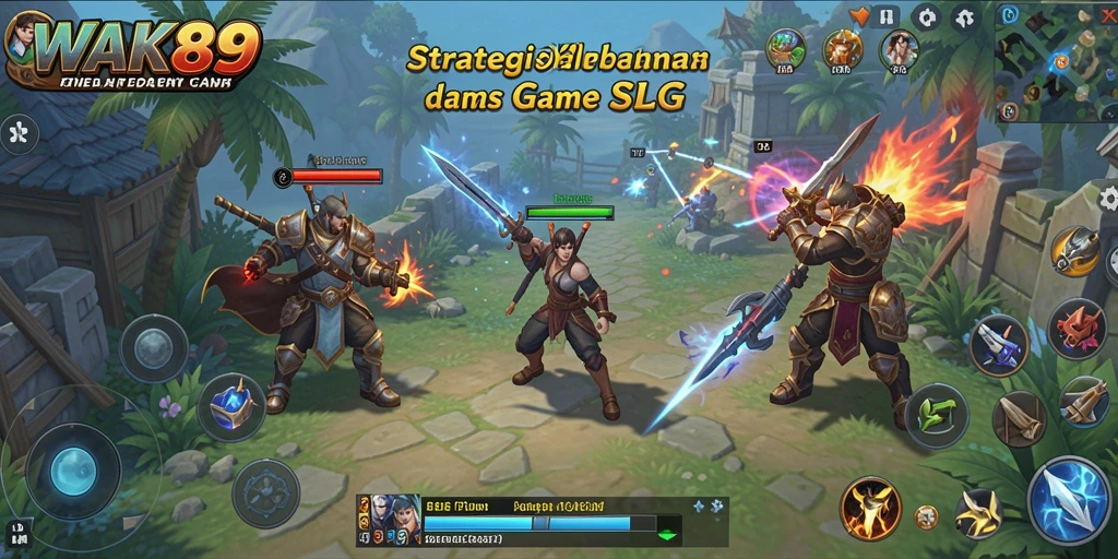 Tampilan gameplay WAK89 yang menarik dan menantang strategi SLG.